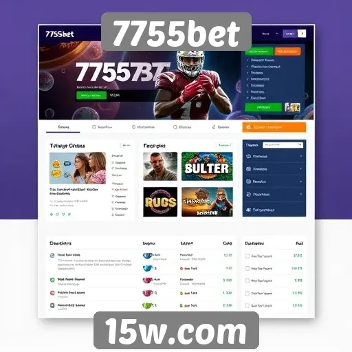 Análise da interface do usuário no site 7755bet